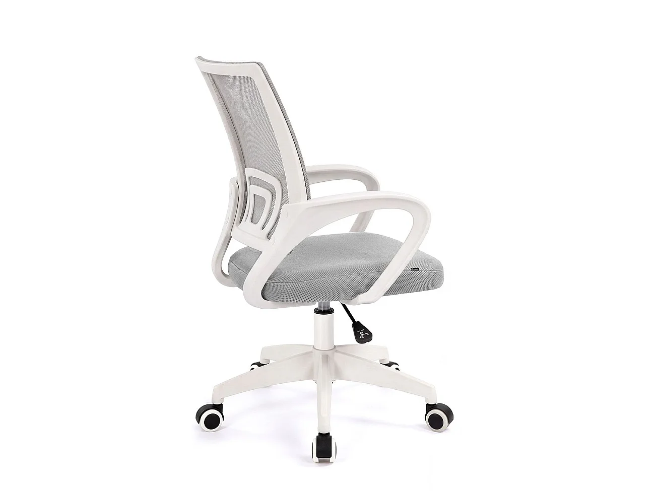Silla de escritorio con respaldo transpirable 68-78 cm Nika Branco - Cinzento