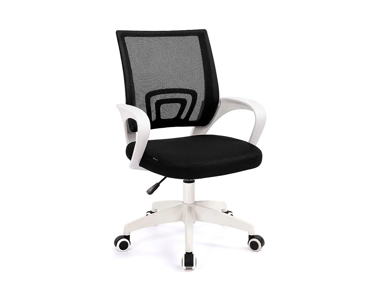 Silla de escritorio con respaldo transpirable 68-78 cm Nika Branco - Preto
