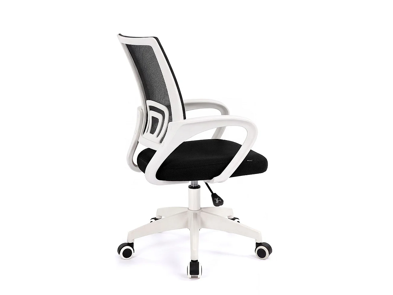 Silla de escritorio con respaldo transpirable 68-78 cm Nika Branco - Preto
