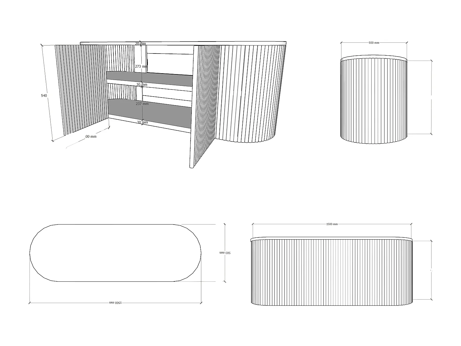 Meuble de salle de bain suspendu en teck avec double vasque à poser ronde - Naturel clair - 150 cm - TOWARI