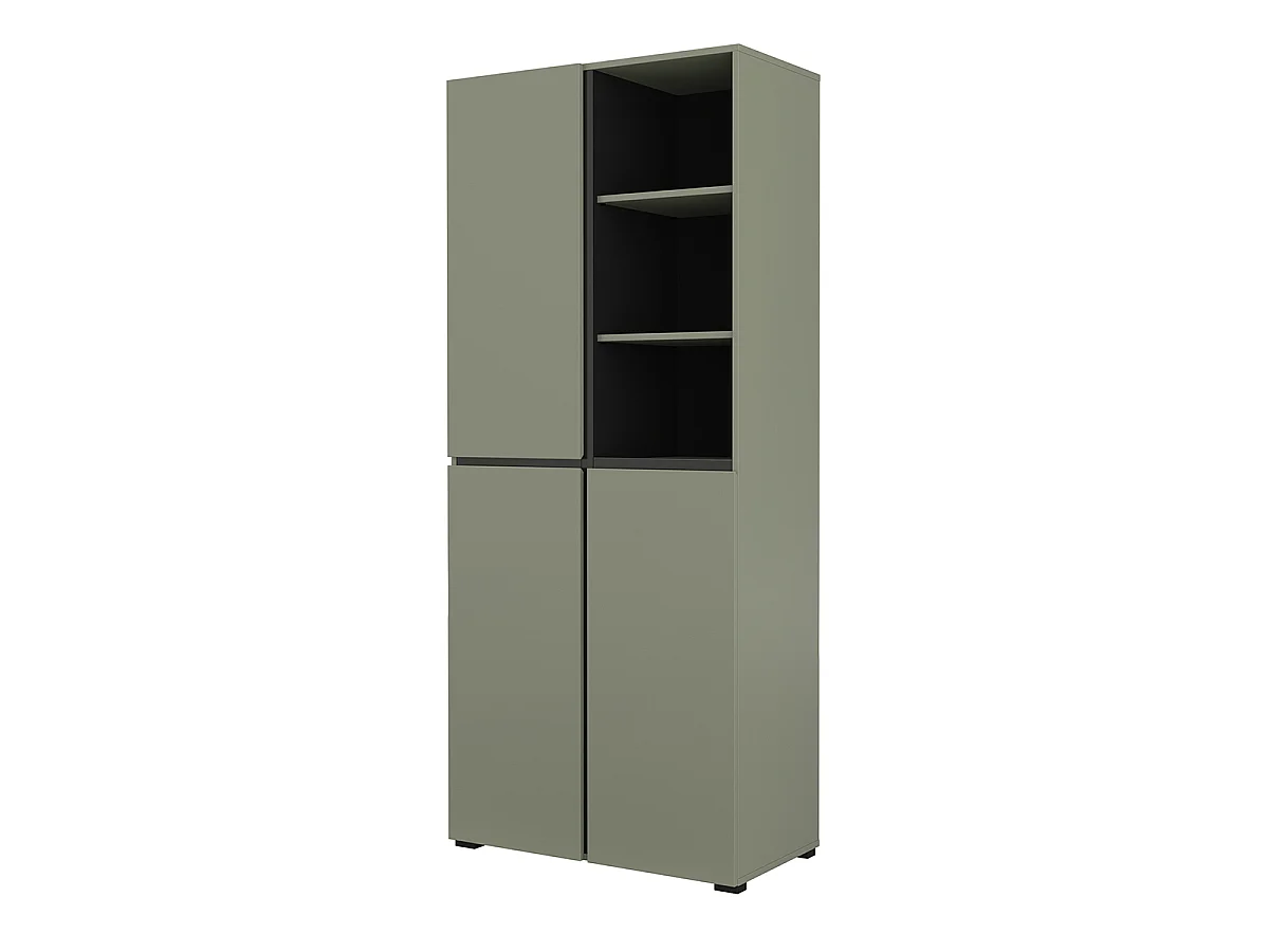 Lilia Green 3-Door Entryway Cabinet