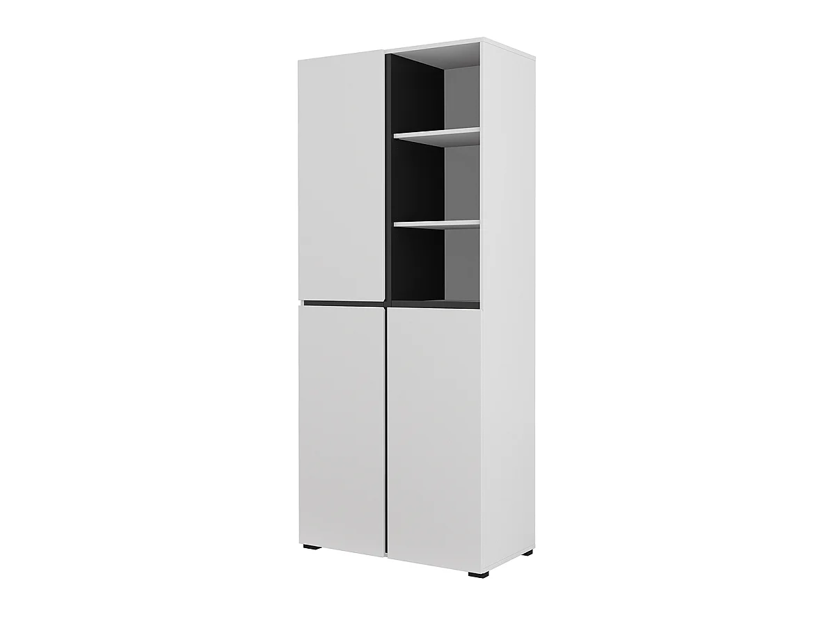 Lilia White 3-Door Entryway Cabinet