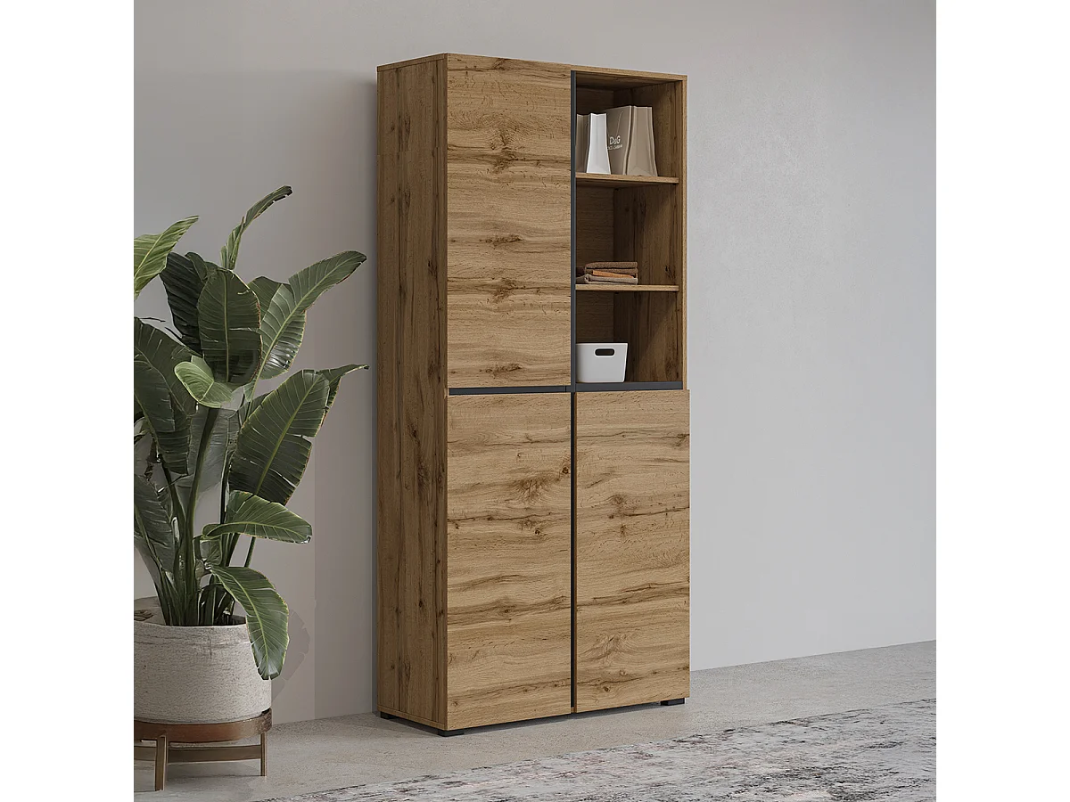 3-Door Entryway Cabinet Lilia Wood