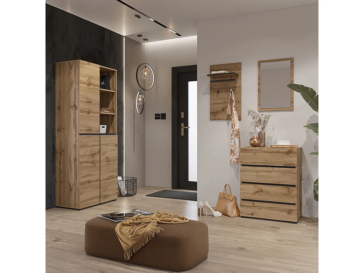 3-Door Entryway Cabinet Lilia Wood