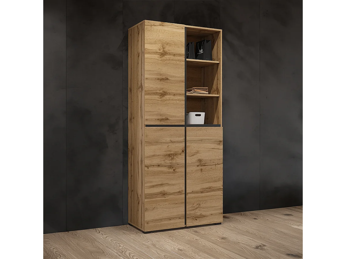 3-Door Entryway Cabinet Lilia Wood