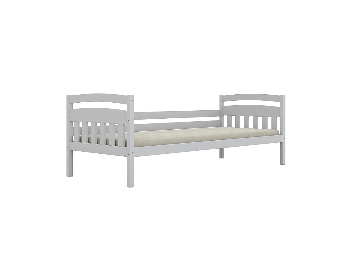 Lit gigogne 90x200 sommiers et tiroirs inclus Tosia Blanc