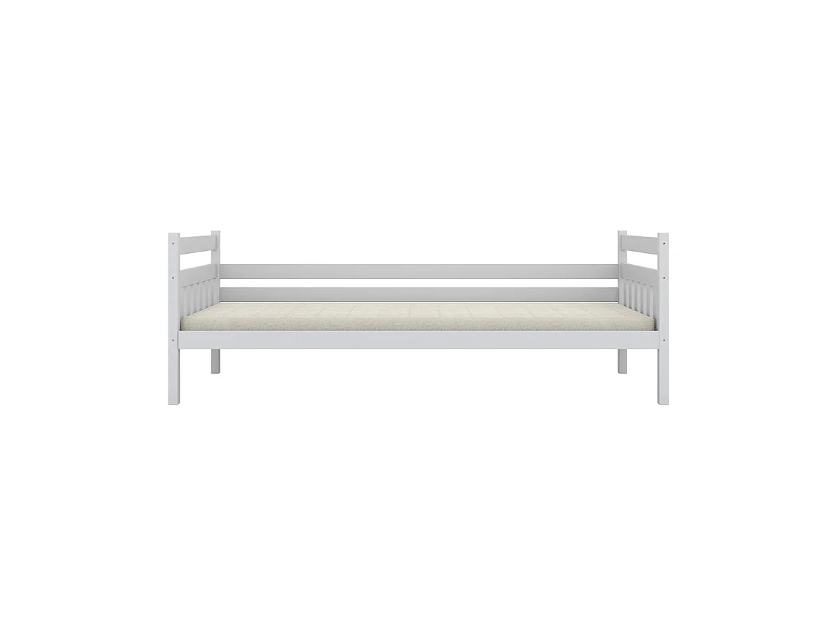 Lit gigogne 90x200 sommiers et tiroirs inclus David Blanc