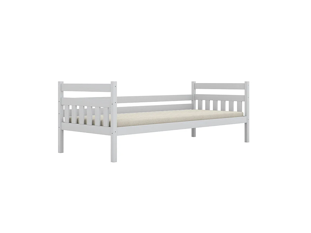 Letto a scomparsa 90x200 con rete a doghe e cassetti inclusi David Bianco