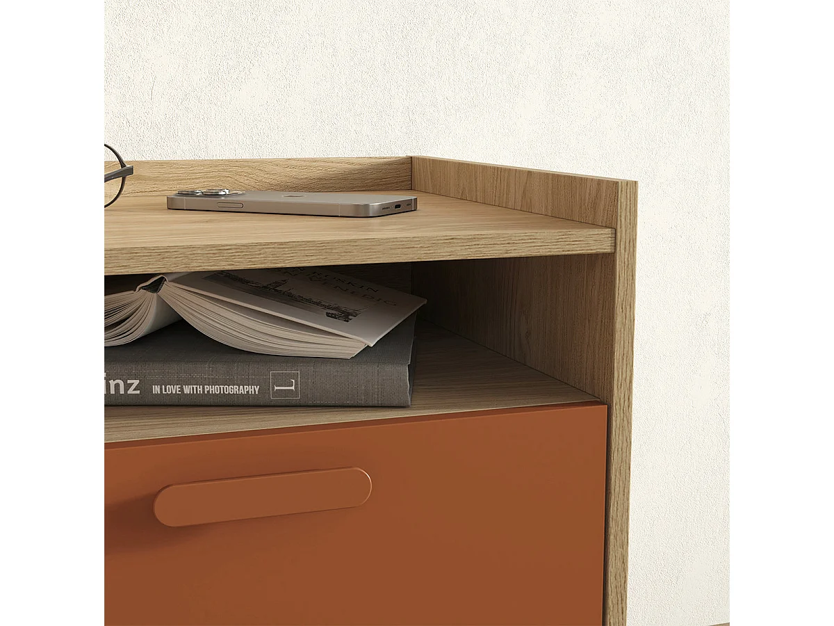 Nachttisch 1 Schublade 1 Fach Sandy Holz