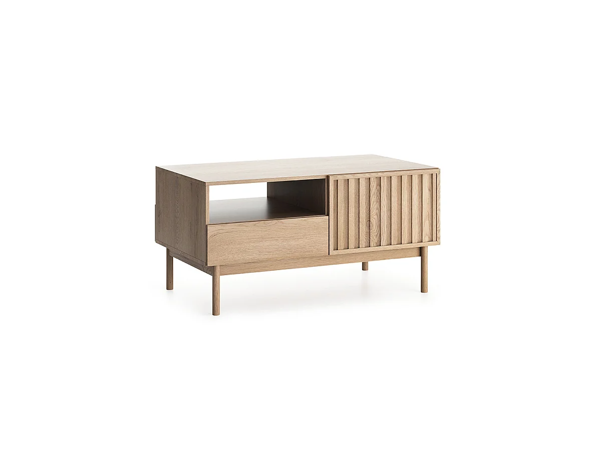Idor Wood 4-door coffee table