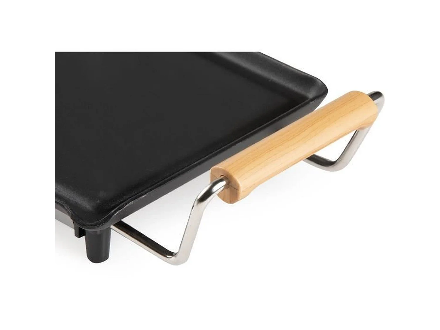 DOMO Plancha XXL 1800W - Parrilla Familiar - Placa Antiadherente - Termostato Ajustable - Negro