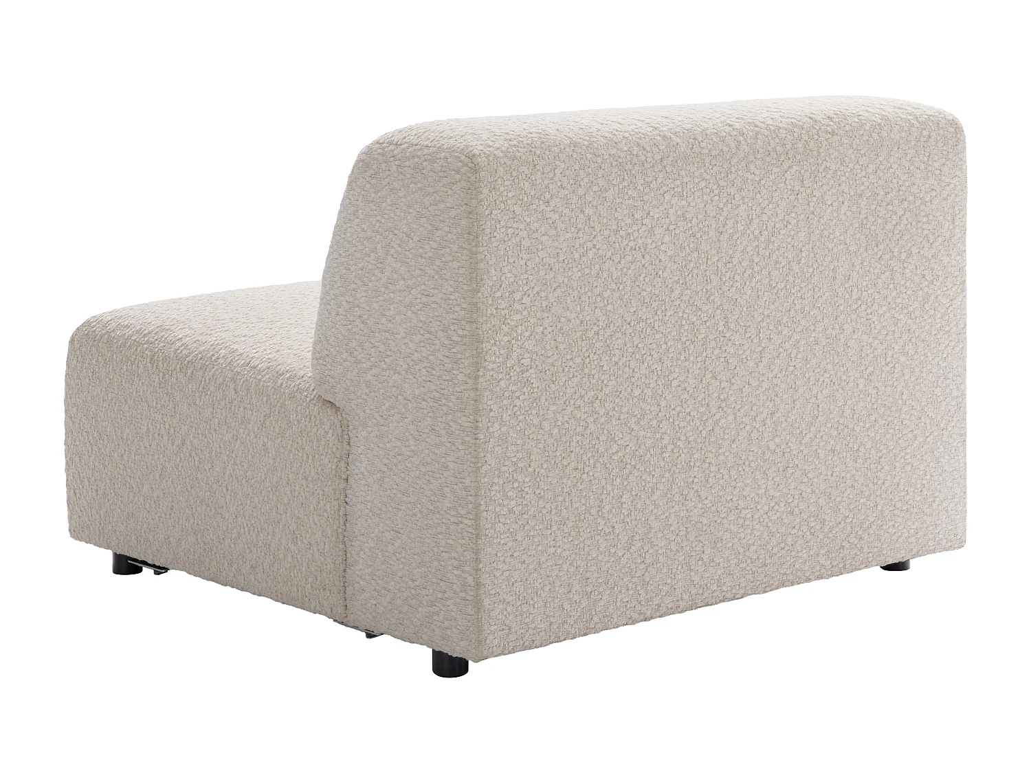 Sillón en chenilla beige - TORISO