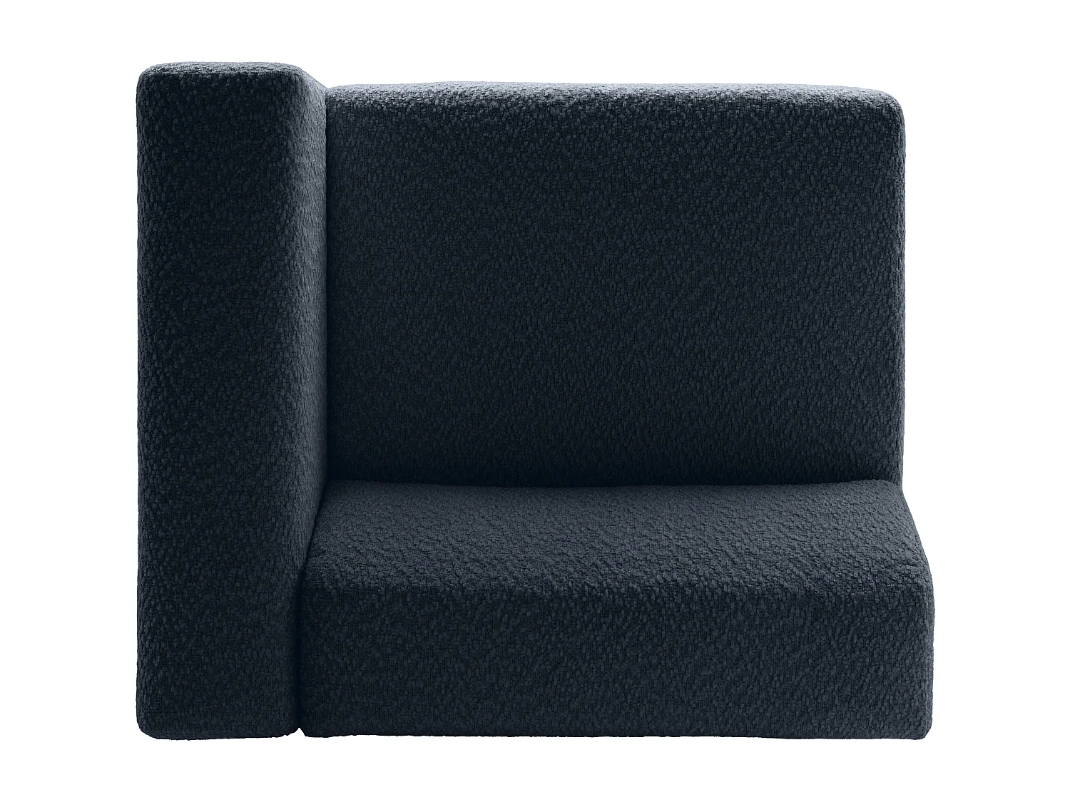 Sillón de esquina derecha en chenilla azul noche - TORISO