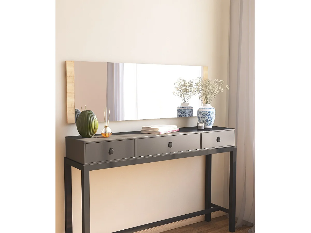 Miroir en bois "Azus" - 40 x 120 cm - Marron