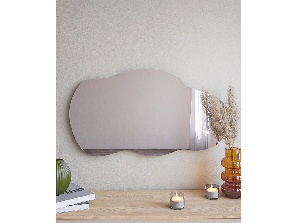 "Baby Träspegel - 40 x 72 cm - Svart, Stilren och Hållbar"