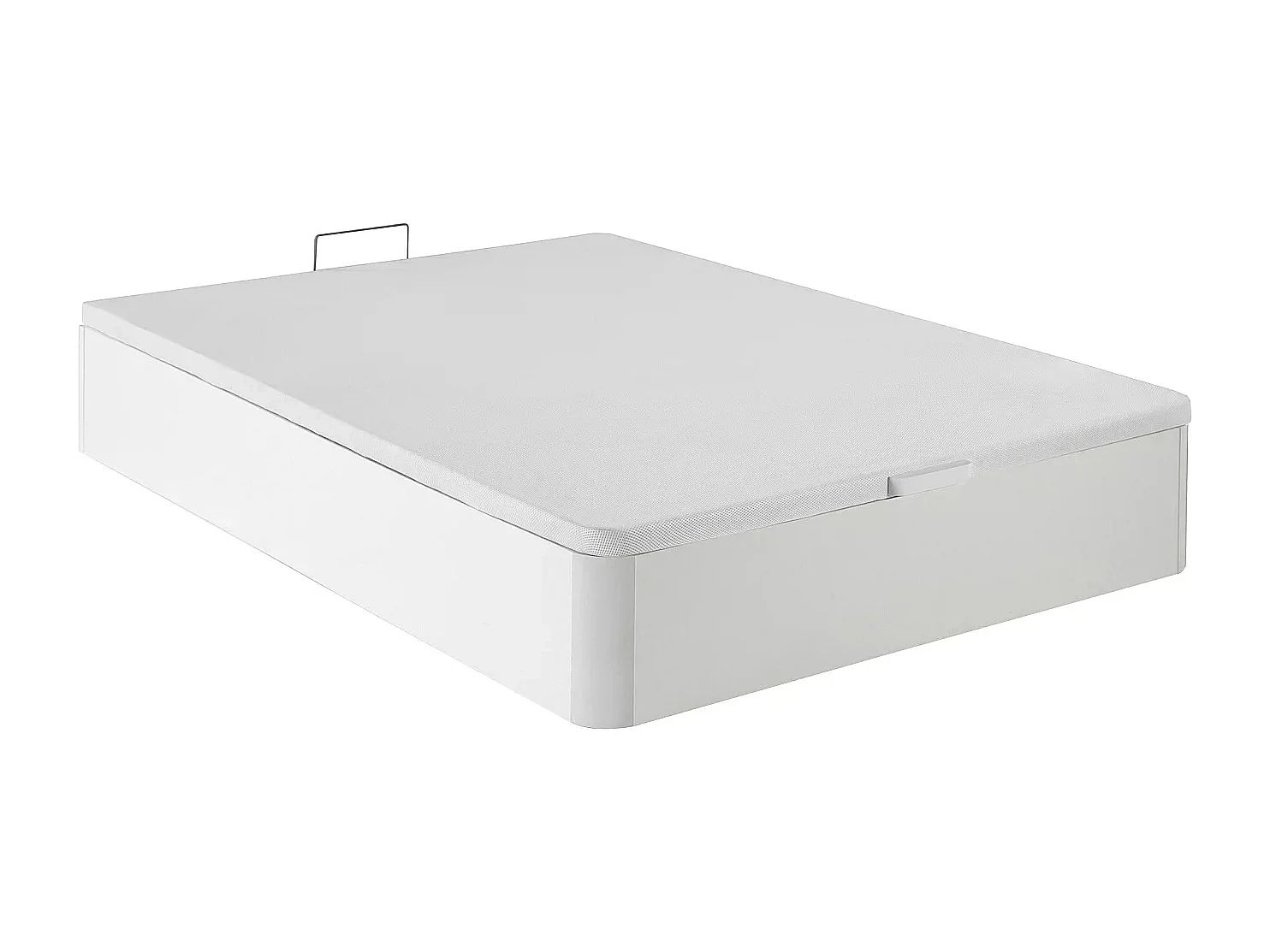 Ensemble 160 x 200 cm sommier coffre blanc + matelas hybride ressorts ensachés 5 zones et mémoire de forme ép.30cm - TAVILI de YSMÉE