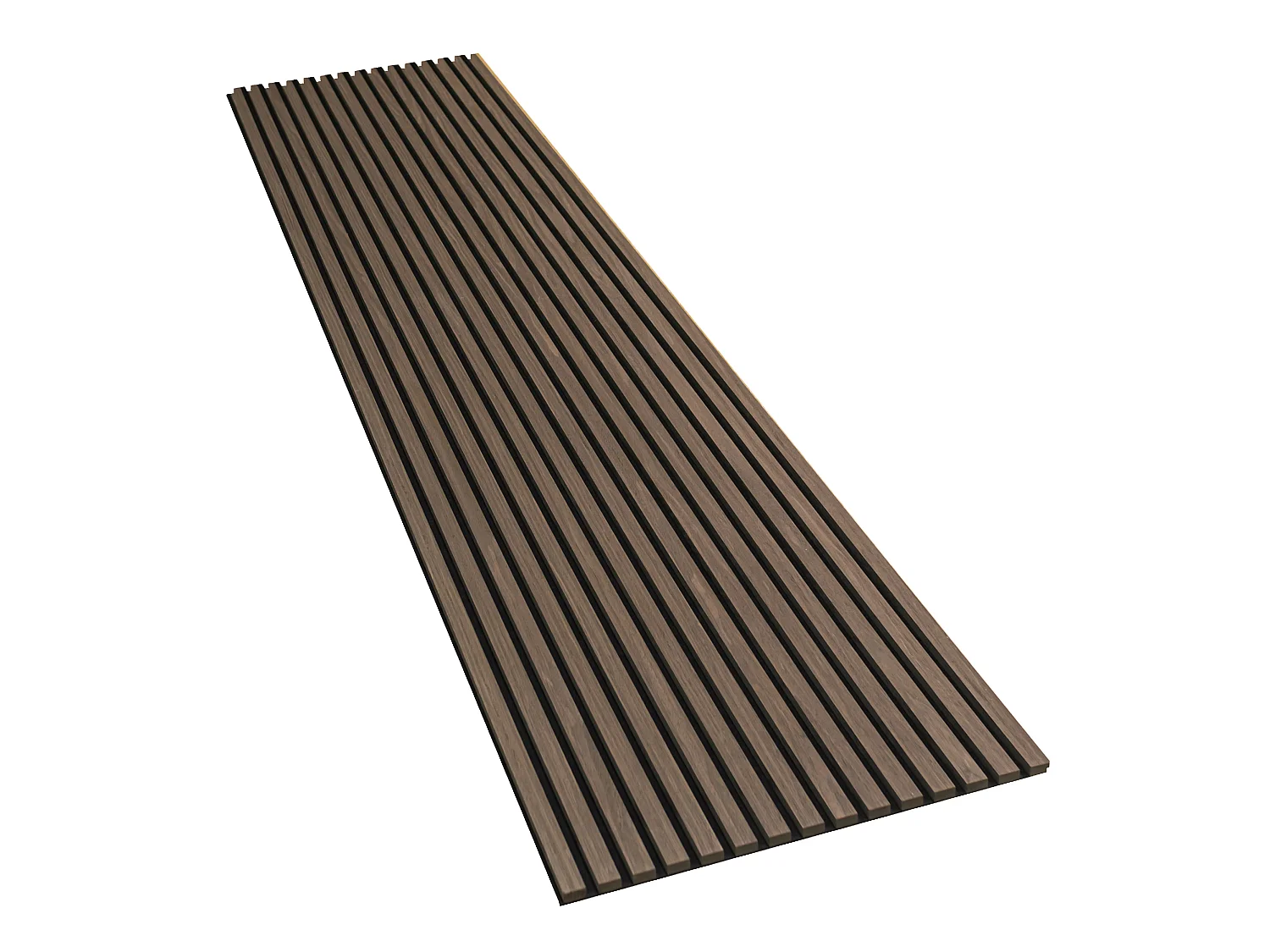 Pannelli decorativo dogato fonoassorbente Esseci Noce Scuro 240x60 cm