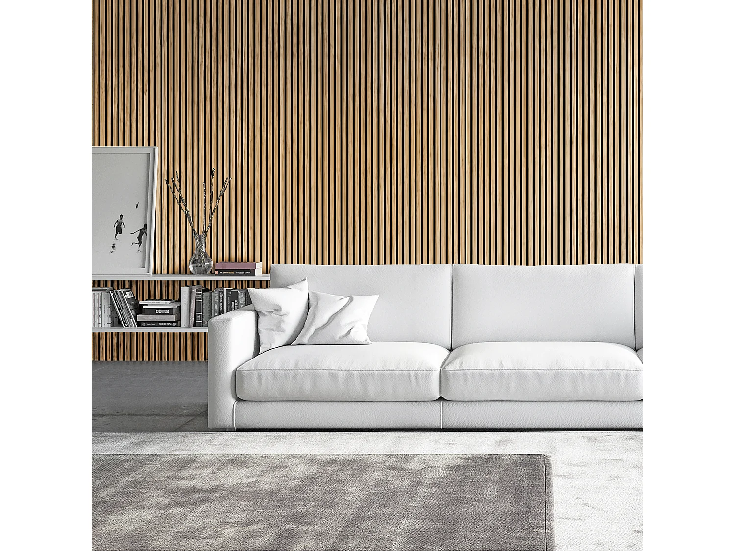 Pannelli decorativo dogato fonoassorbente Esseci TEAK 275x60 cm