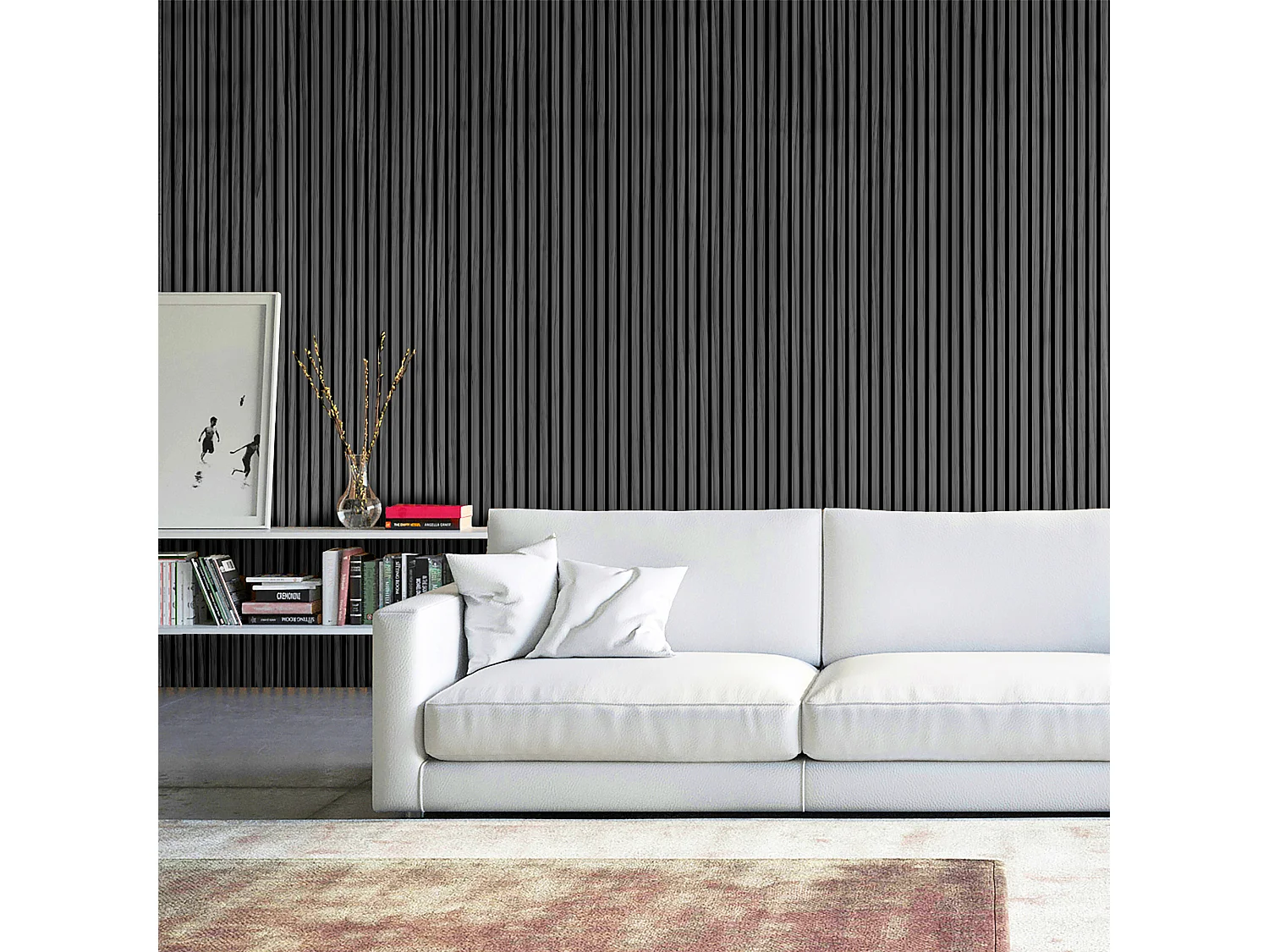 Pannelli decorativo dogato fonoassorbente Esseci grigio 240X60 cm