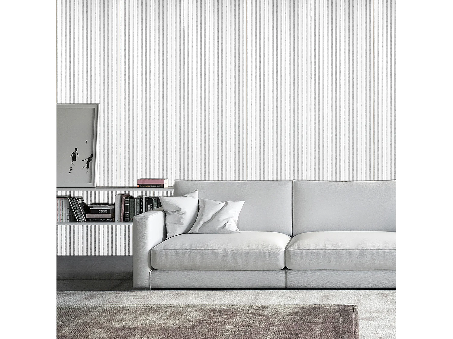 Pannelli decorativo dogato fonoassorbente Esseci BIANCO 300x60 cm