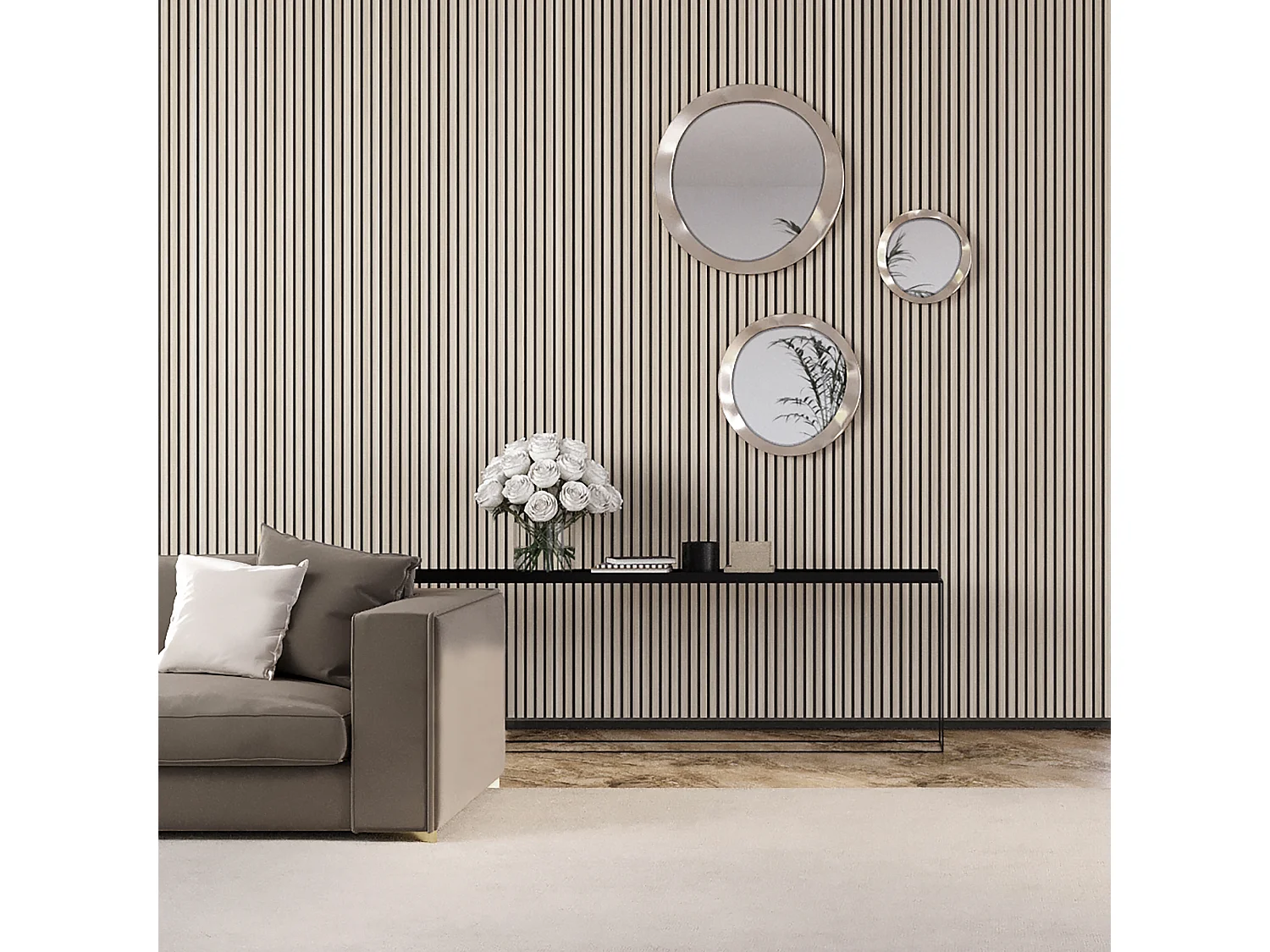 Pannelli decorativo dogato fonoassorbente Esseci Rovere Naturale 240X60 cm