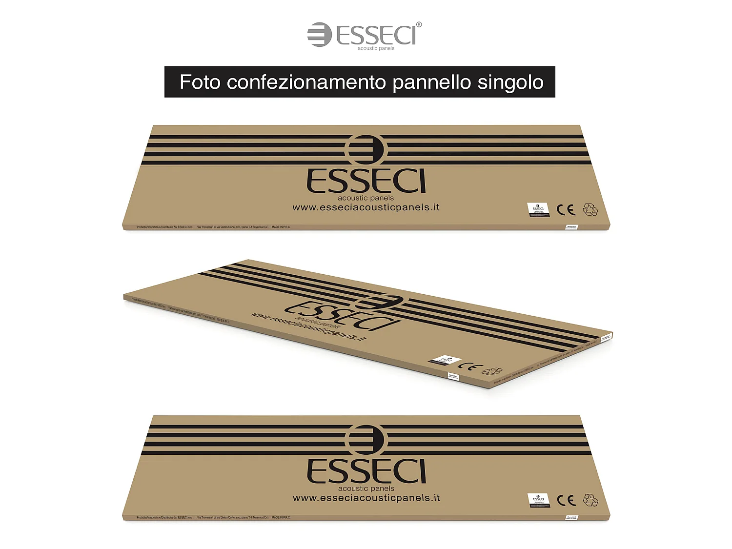 Pannelli decorativo dogato fonoassorbente Esseci Rovere Naturale 275X60 cm