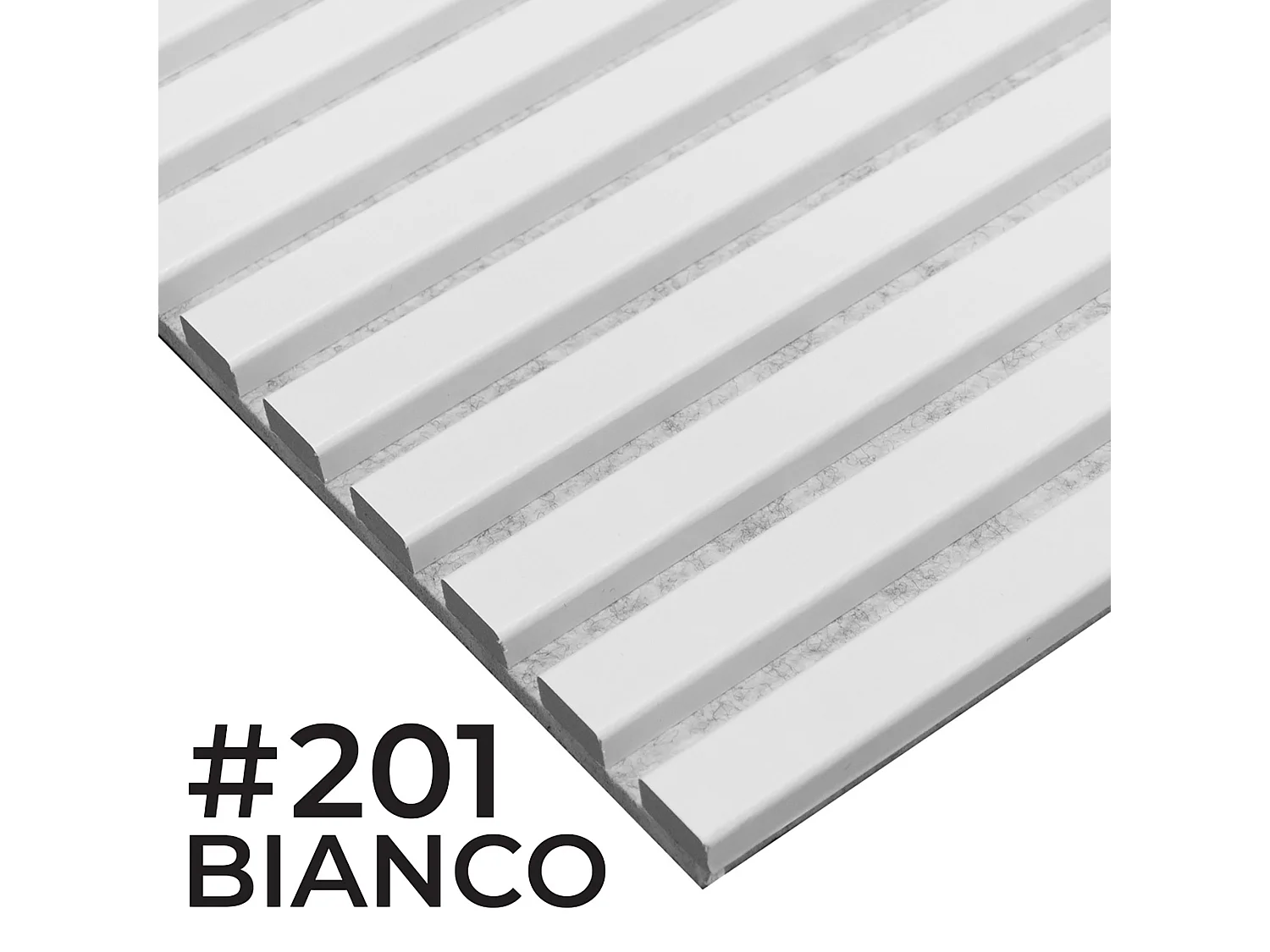 Pannelli decorativo dogato fonoassorbente Esseci BIANCO 275x60 cm