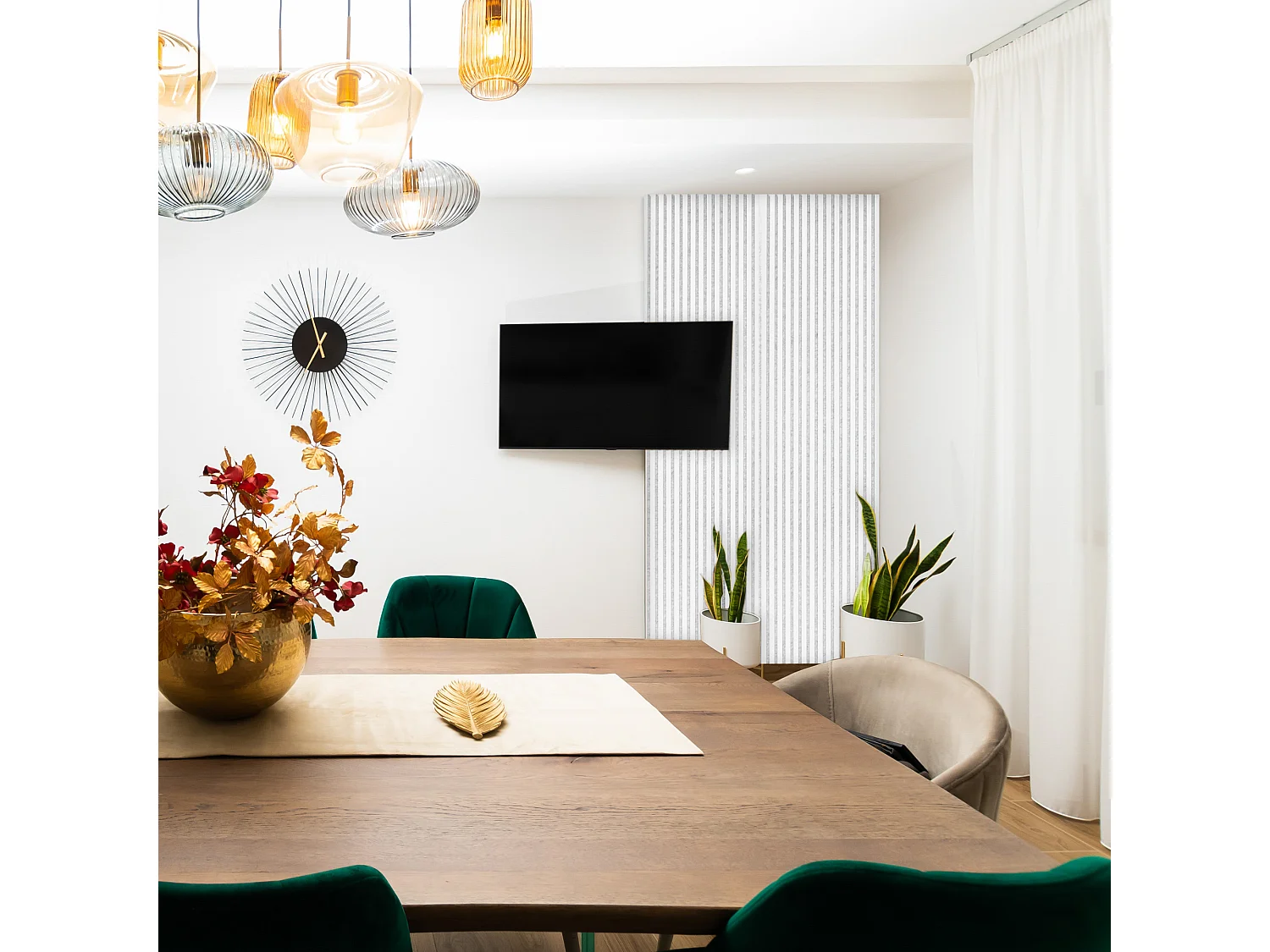 Pannelli decorativo dogato fonoassorbente Esseci BIANCO 240x60 cm