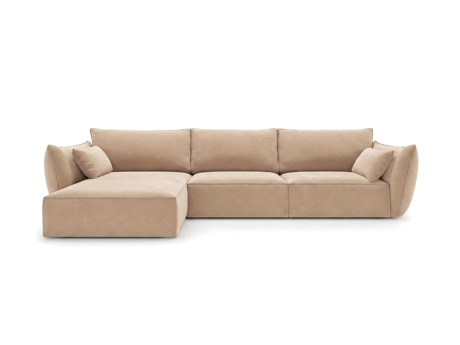 Ecksofa links Cookie 308x171 cm Manila 21 beige