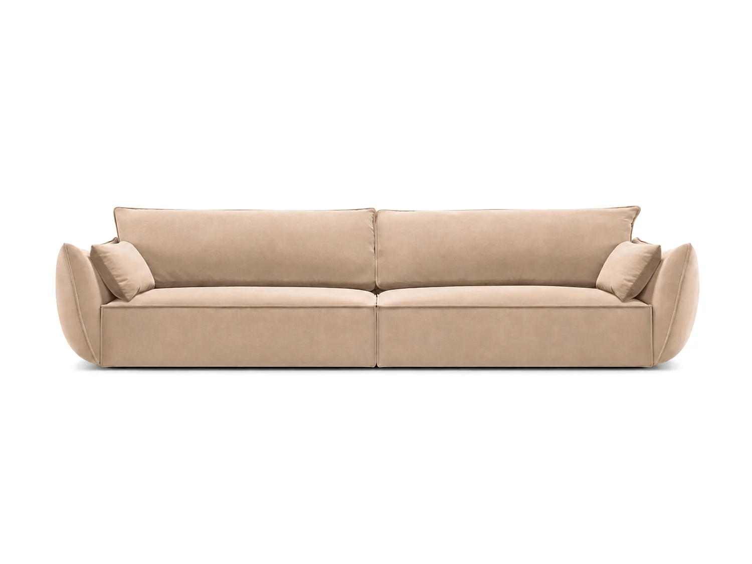 Canapé 3 places en velours beige