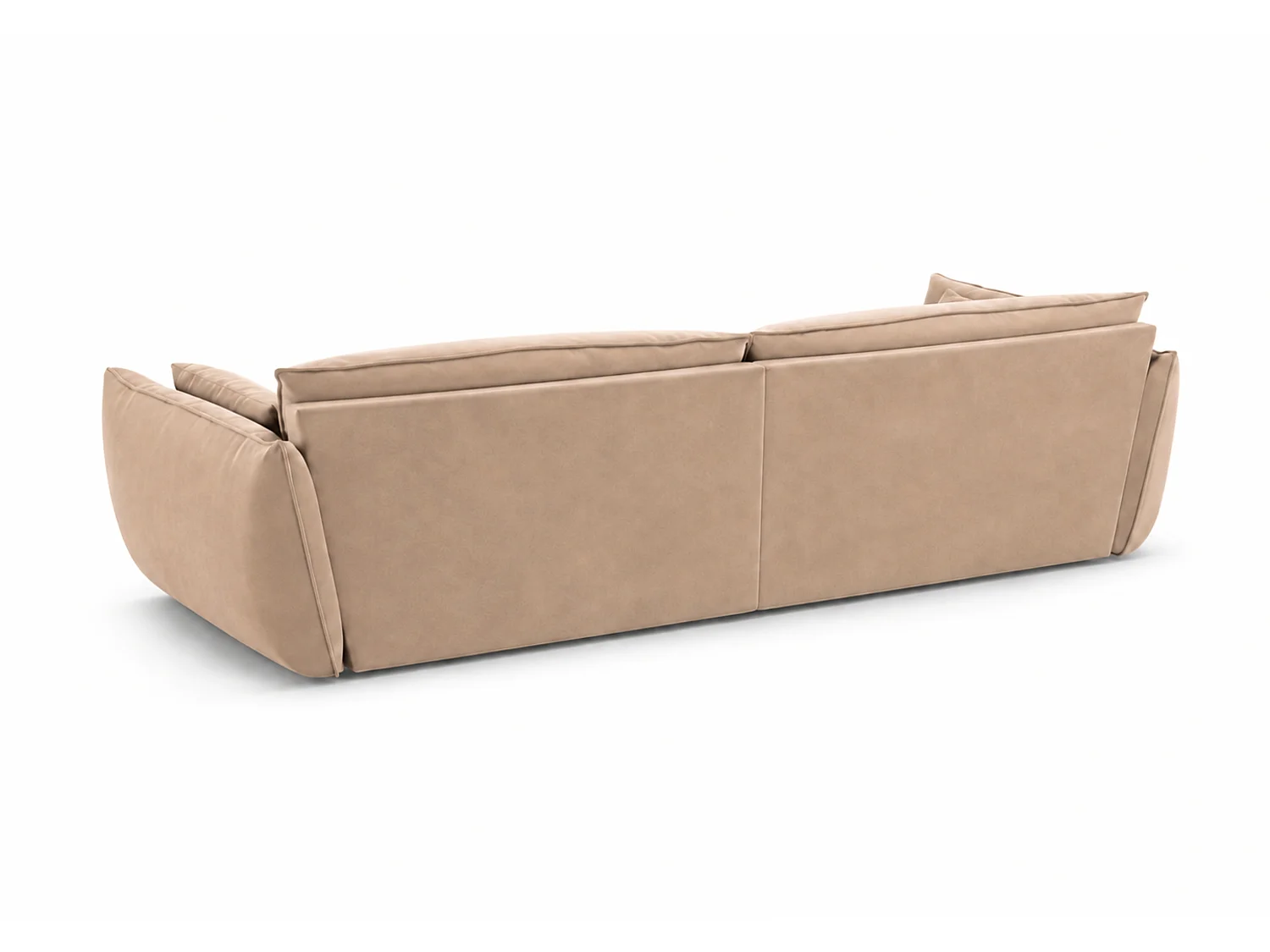 Canapé 3 places en velours beige