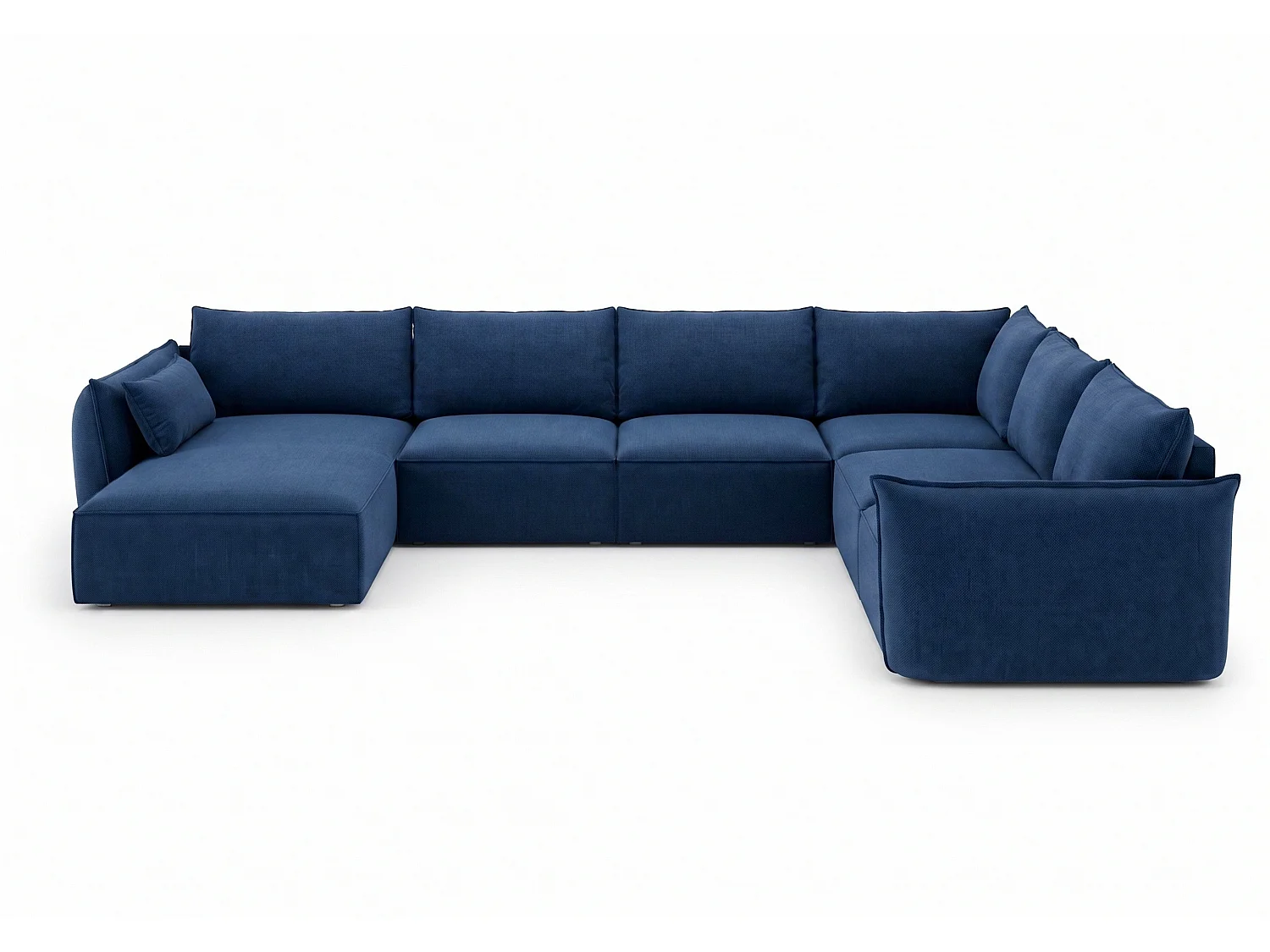 U-hoekbank links Cookie 384x284 cm Manila 26 donkerblauw