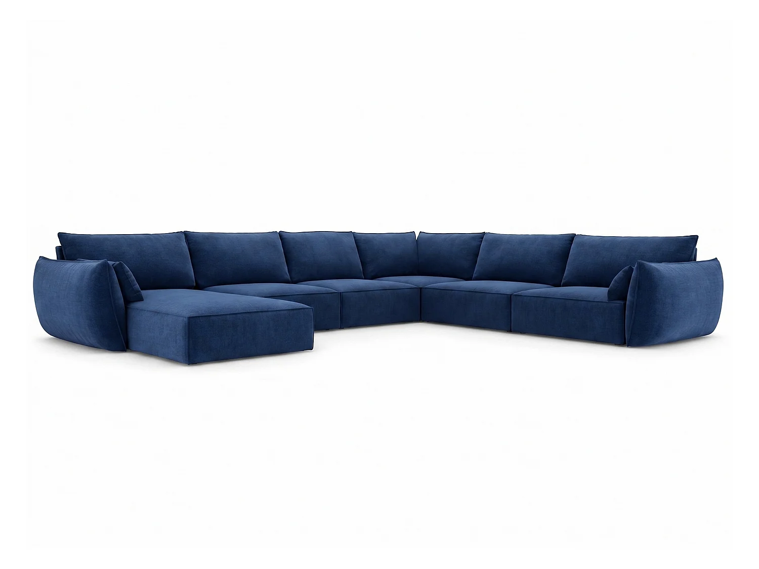 U-hoekbank links Cookie 384x284 cm Manila 26 donkerblauw