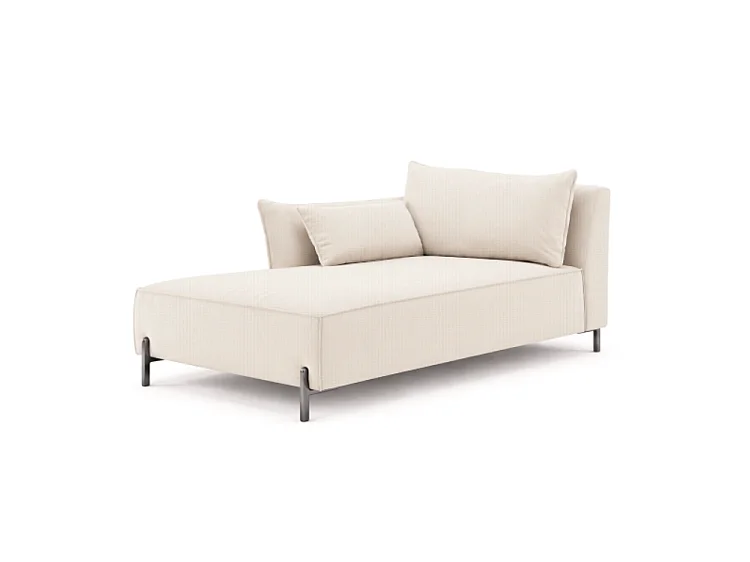 Szezlong ogrodowy lewy GARDEN w tkaninie Kanaria 7002 beżowy