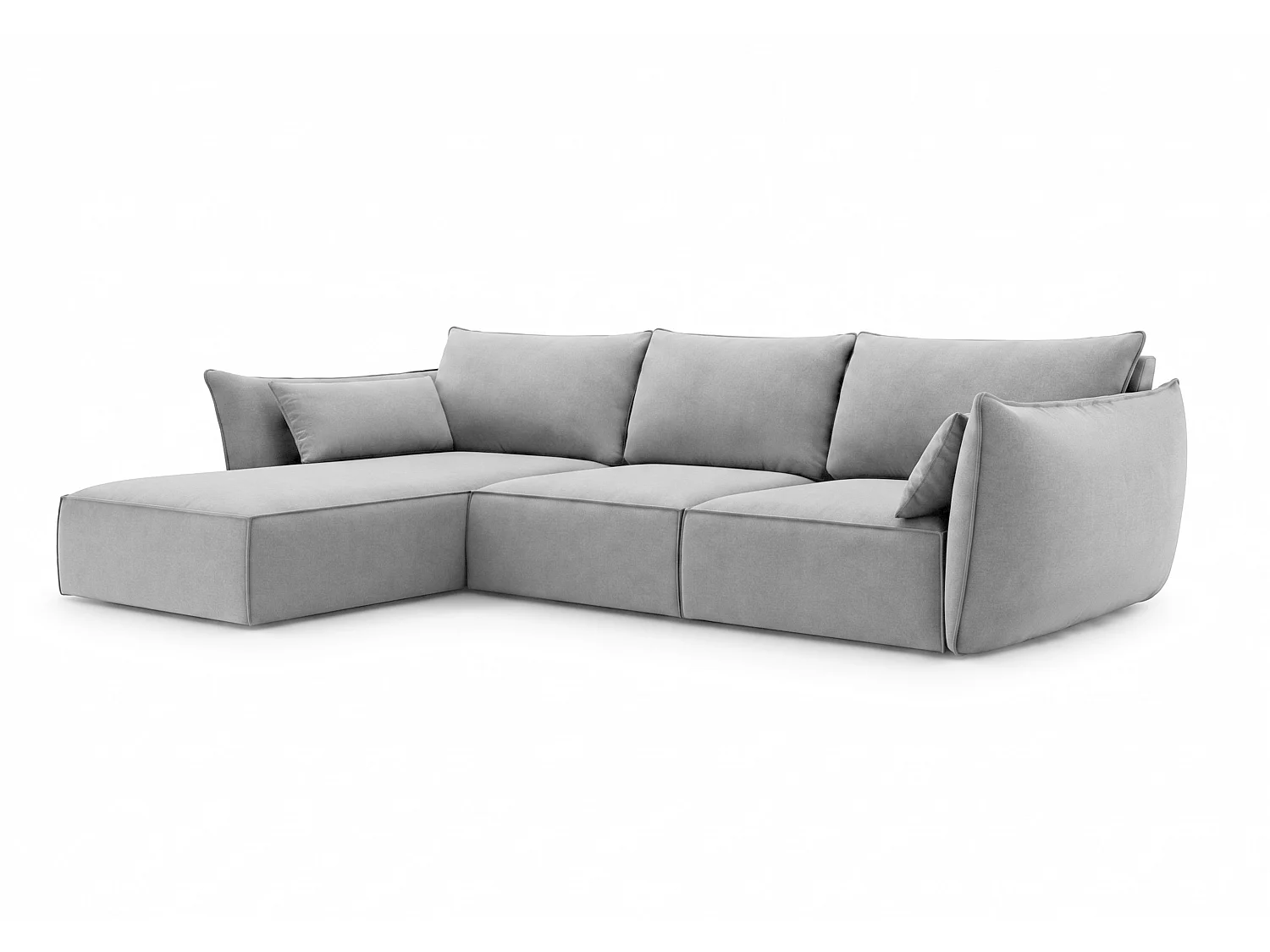 Ecksofa links Cookie 308x171 cm Manila 15 grau