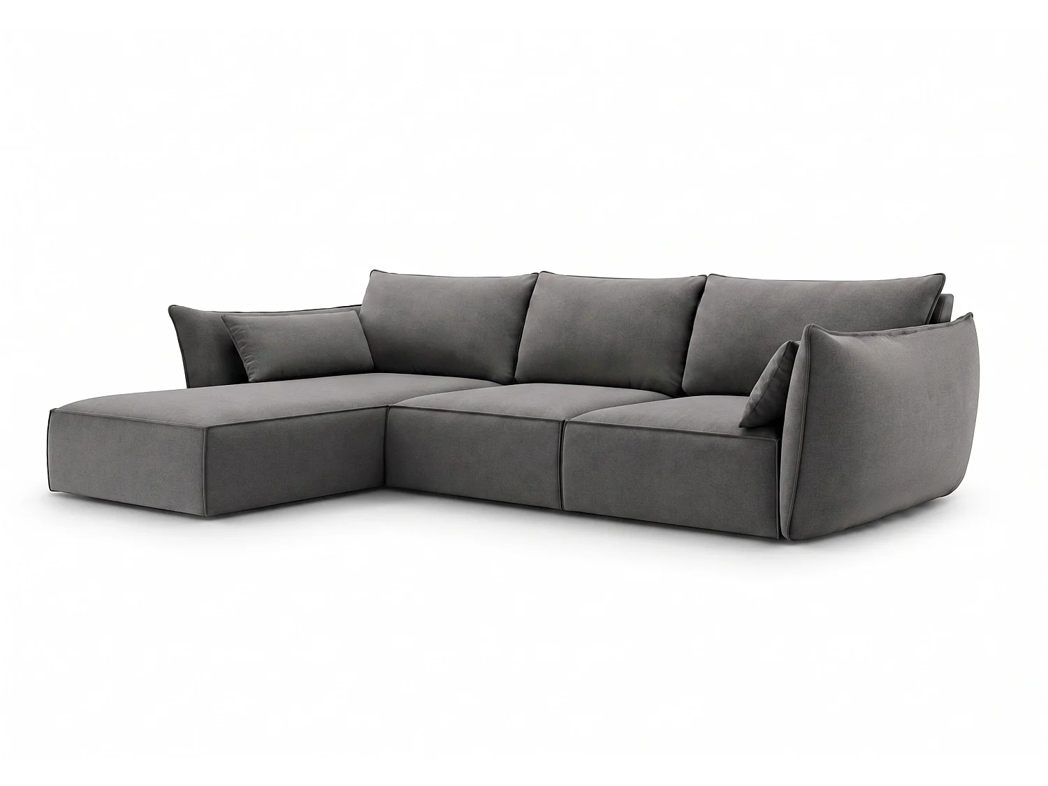 Ecksofa links Cookie 308x171 cm Manila 16 dunkelgrau