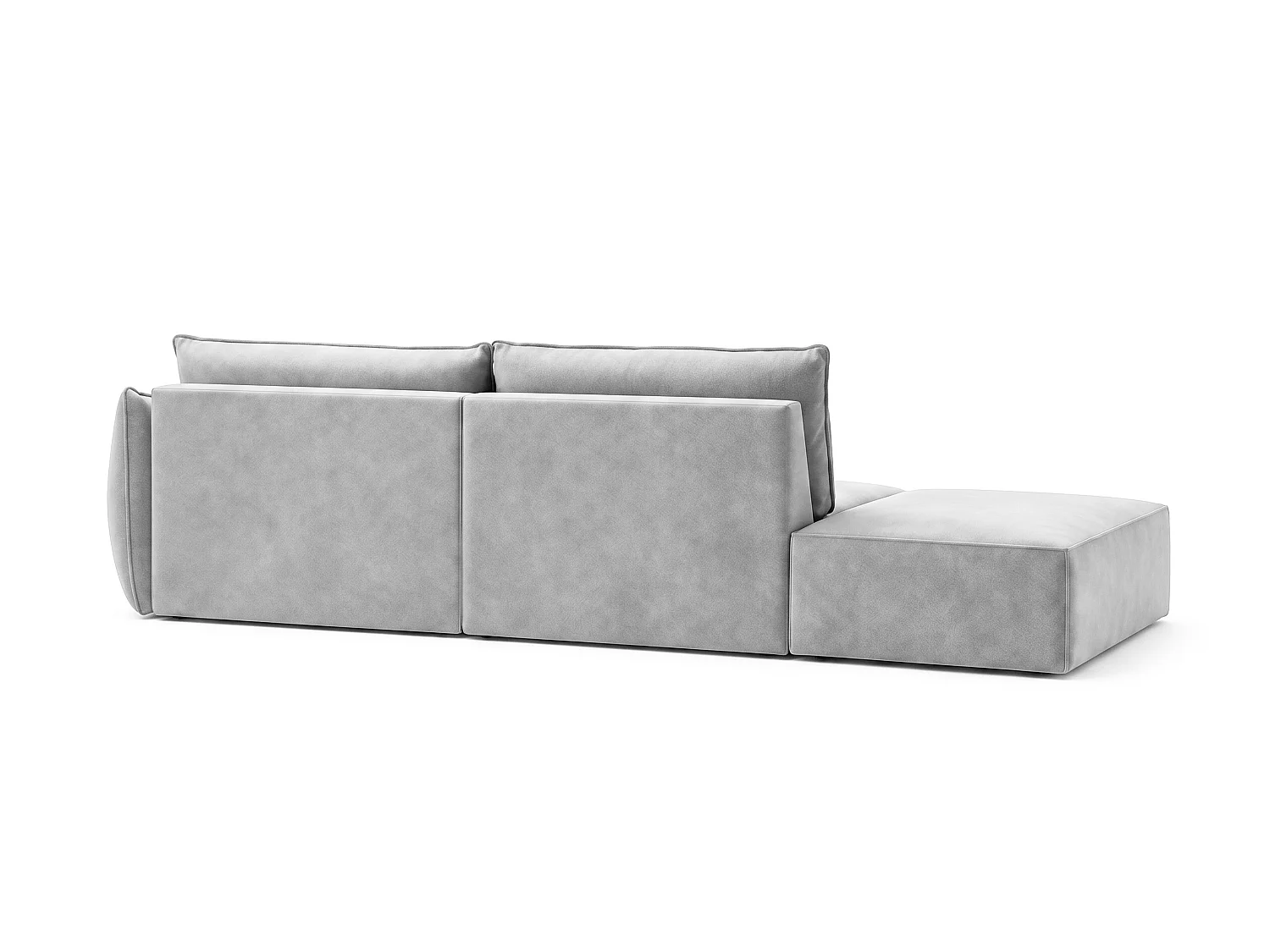 Szezlong lewy Cookie 264 x 110 cm Manila 15 szary