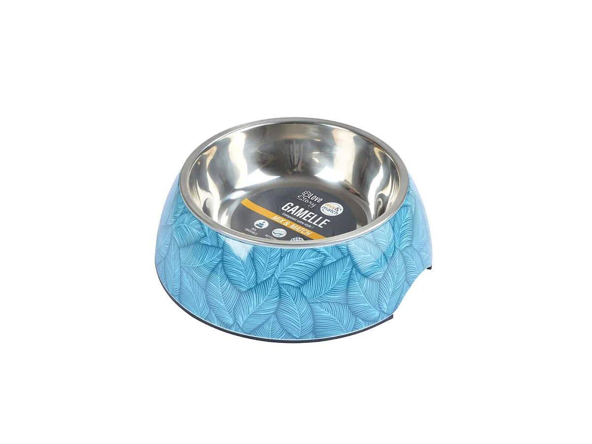 Gamelle pour Chien & Chat "Everplant" 17cm Bleu