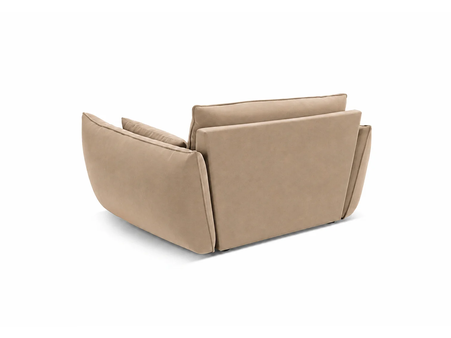 Fotel Cookie tapicerowany Manila 21 beżowy 128 cm