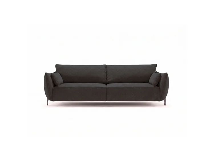 Sofa ogrodowa 3-osobowa GARDEN w tkaninie Kanaria 7031 czarna