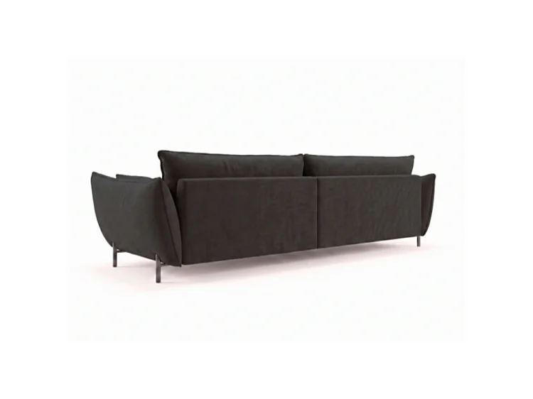 Sofa ogrodowa 3-osobowa GARDEN w tkaninie Kanaria 7031 czarna