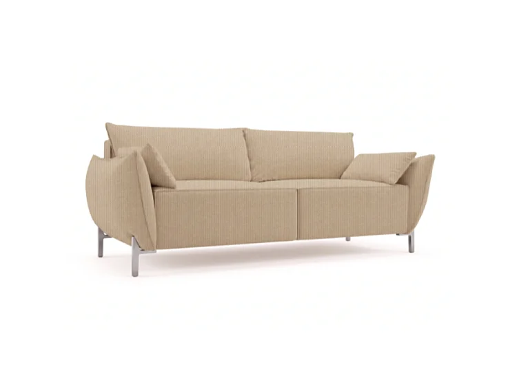Sofa ogrodowa 2-osobowa GARDEN w tkaninie Kanaria 7005 brązowa