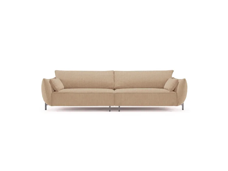 Sofa ogrodowa 4-osobowa GARDEN w tkaninie Kanaria 7005 brązowa