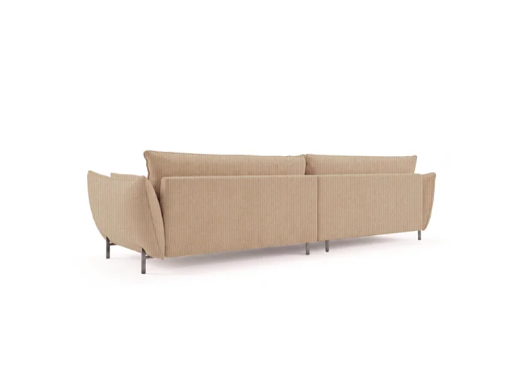 Sofa ogrodowa 4-osobowa GARDEN w tkaninie Kanaria 7005 brązowa