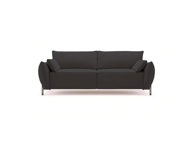 Sofa ogrodowa 2-osobowa GARDEN w tkaninie Kanaria 7031 czarna