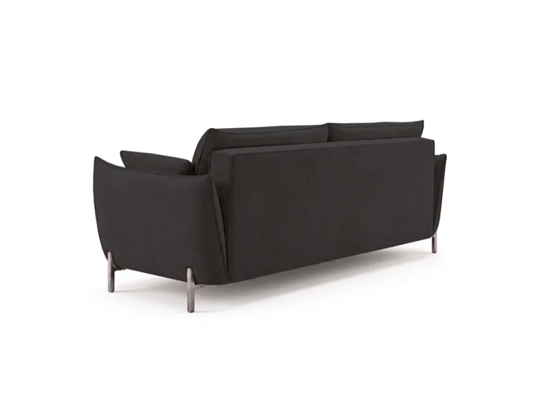 Sofa ogrodowa 2-osobowa GARDEN w tkaninie Kanaria 7031 czarna
