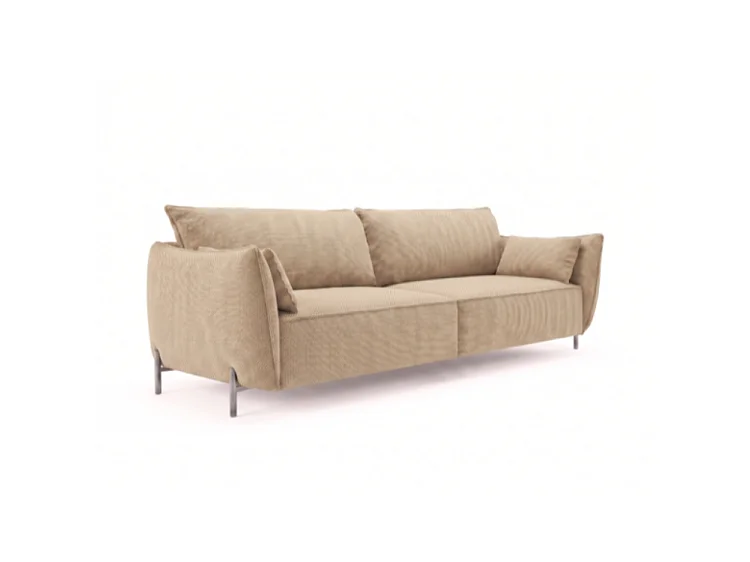 Sofa ogrodowa 3-osobowa GARDEN w tkaninie Kanaria 7005 brązowa