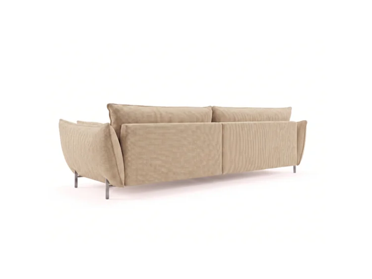 Sofa ogrodowa 3-osobowa GARDEN w tkaninie Kanaria 7005 brązowa