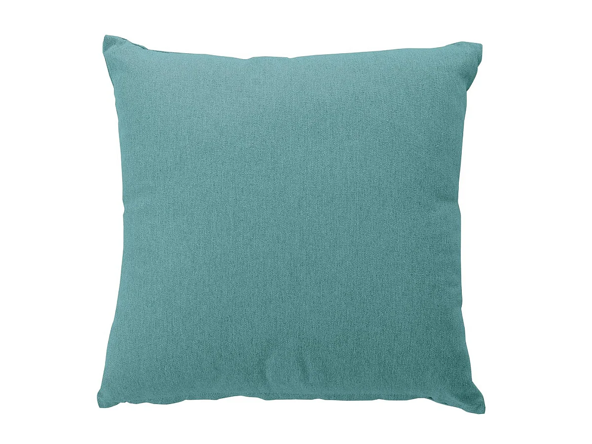 Coussin Déco Uni "Cambria" 40x40cm Bleu Glacier