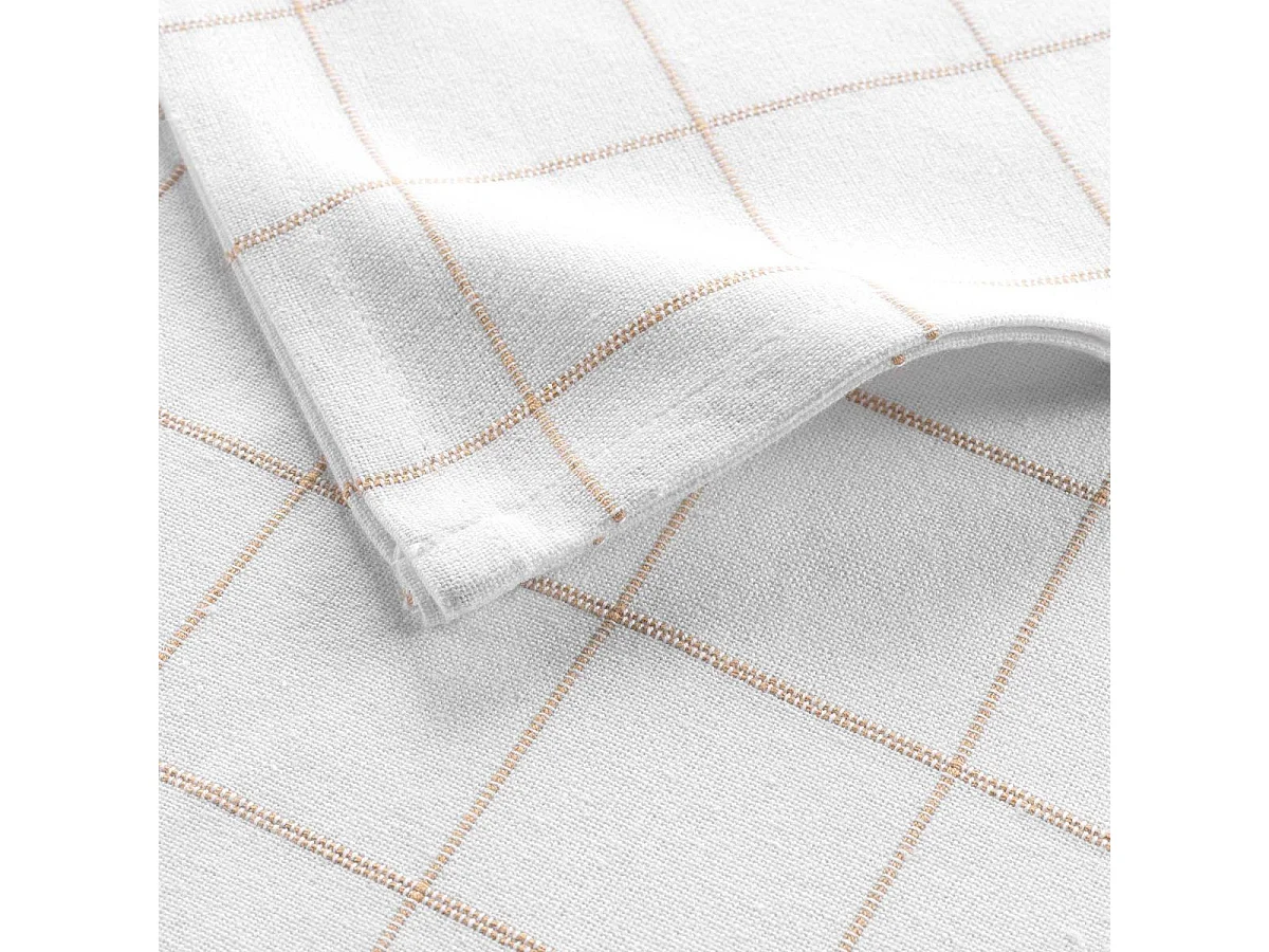 Lot de 3 Serviettes de Table "Axel" 40x40cm Naturel